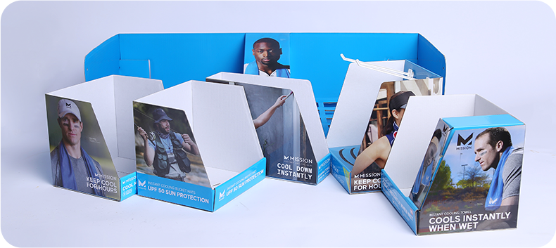 Cardboard/Caja de visualización corrugada